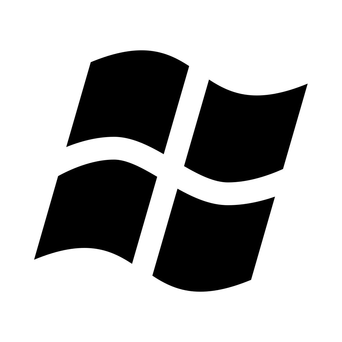 ios 17 glyph style windows徽标 icon