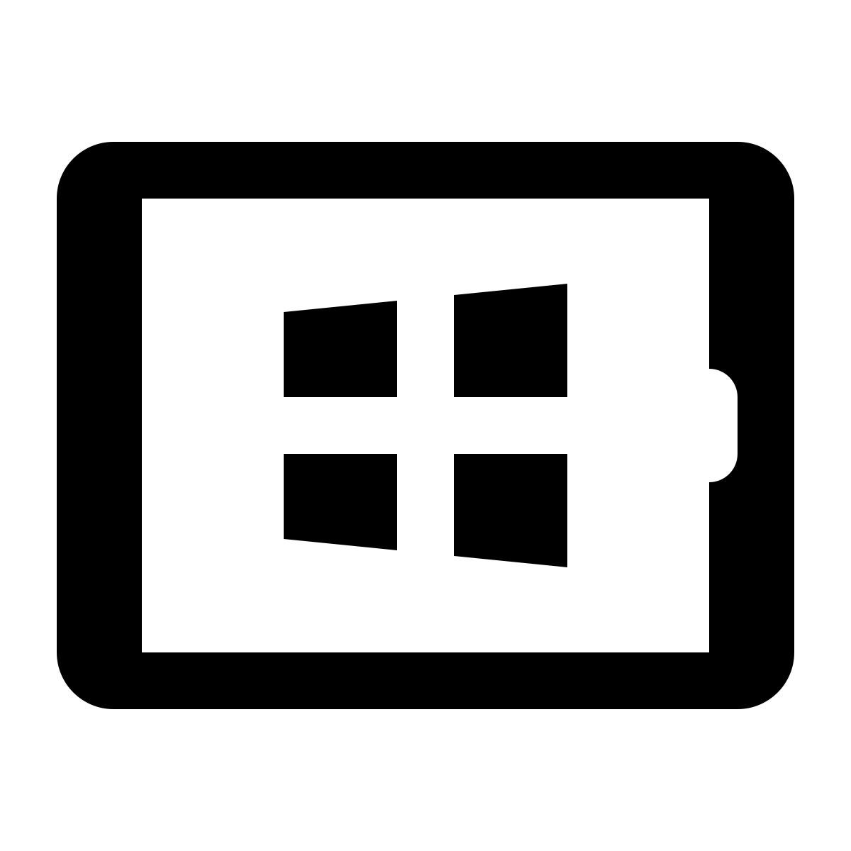 ios 17 glyph style windows8 tablet icon