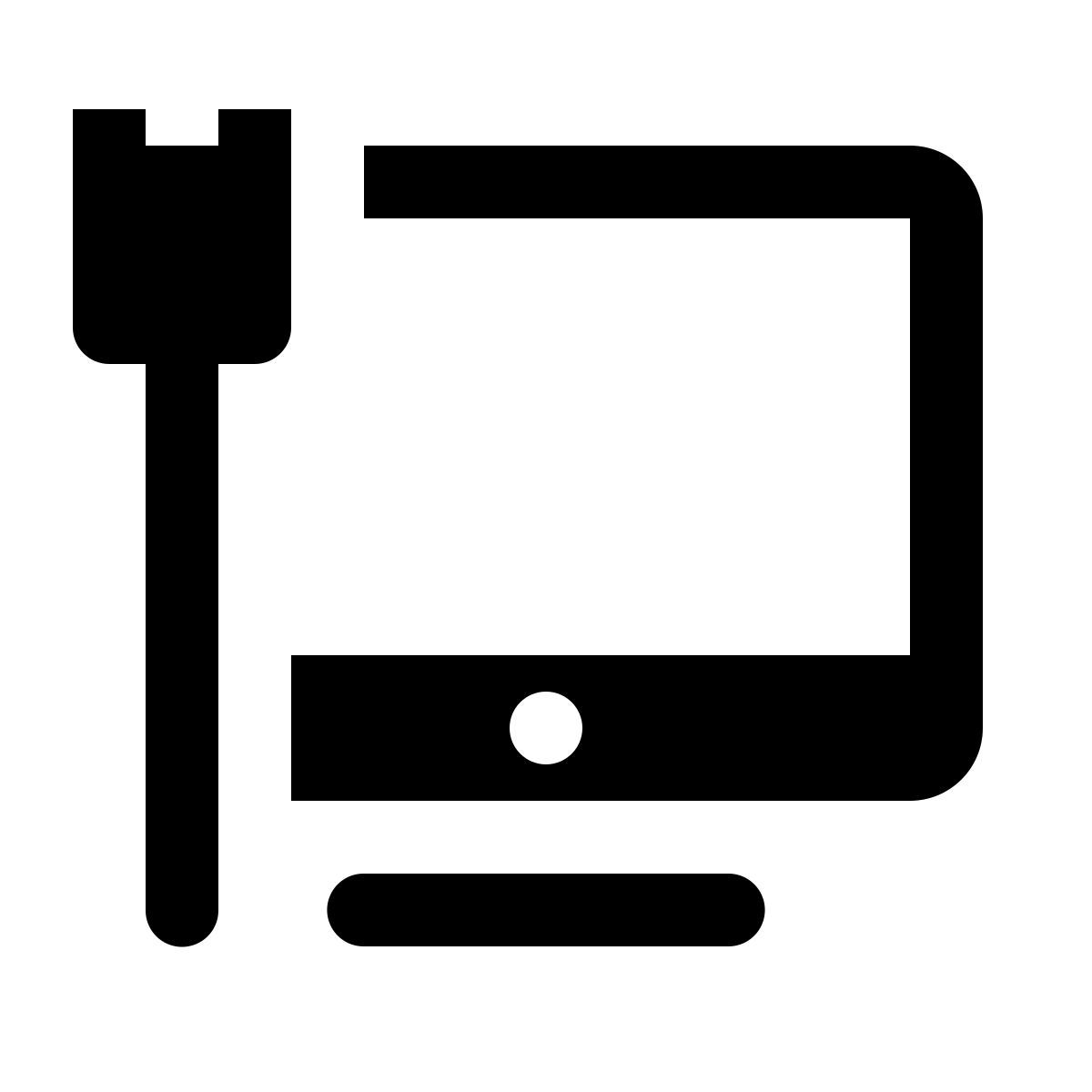 ios 17 glyph style 유선 네트워크 연결 icon