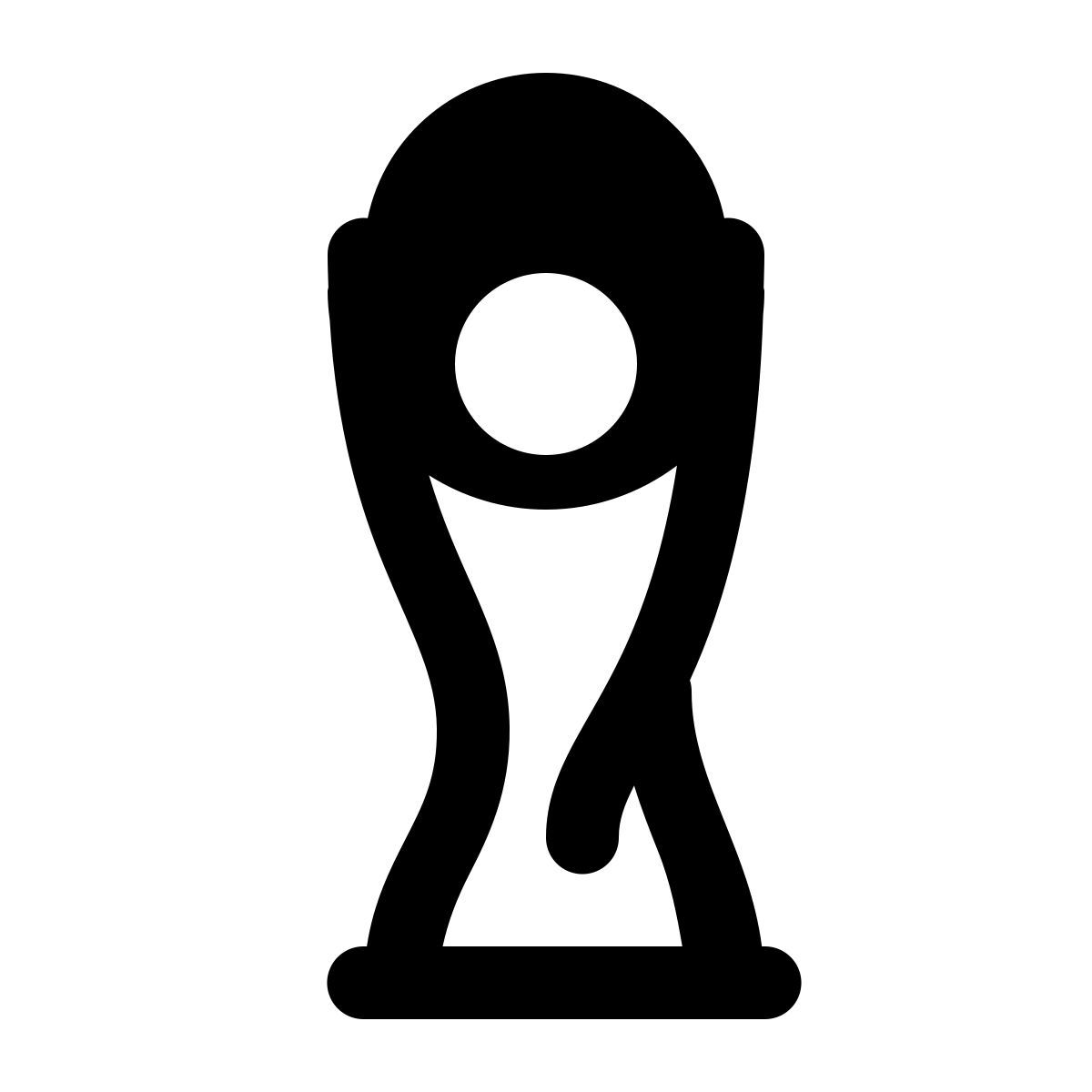 ios 17 glyph style 월드컵 icon