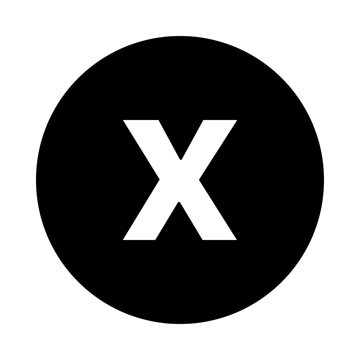 ios 17 glyph style xbox x icon