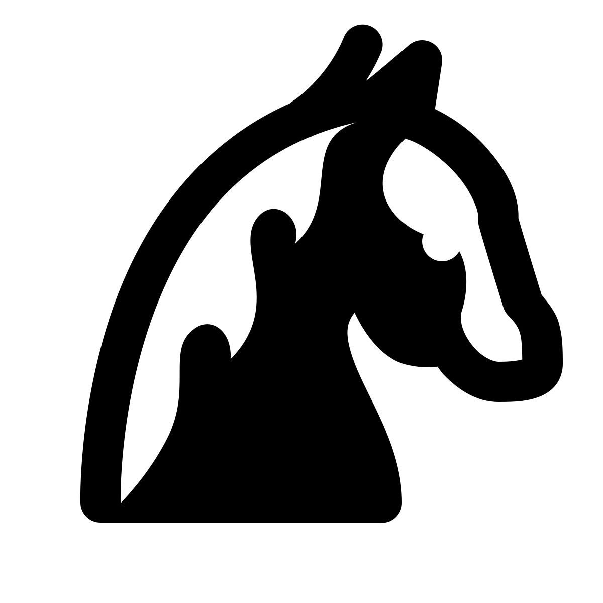 ios 17 glyph style 马年 icon