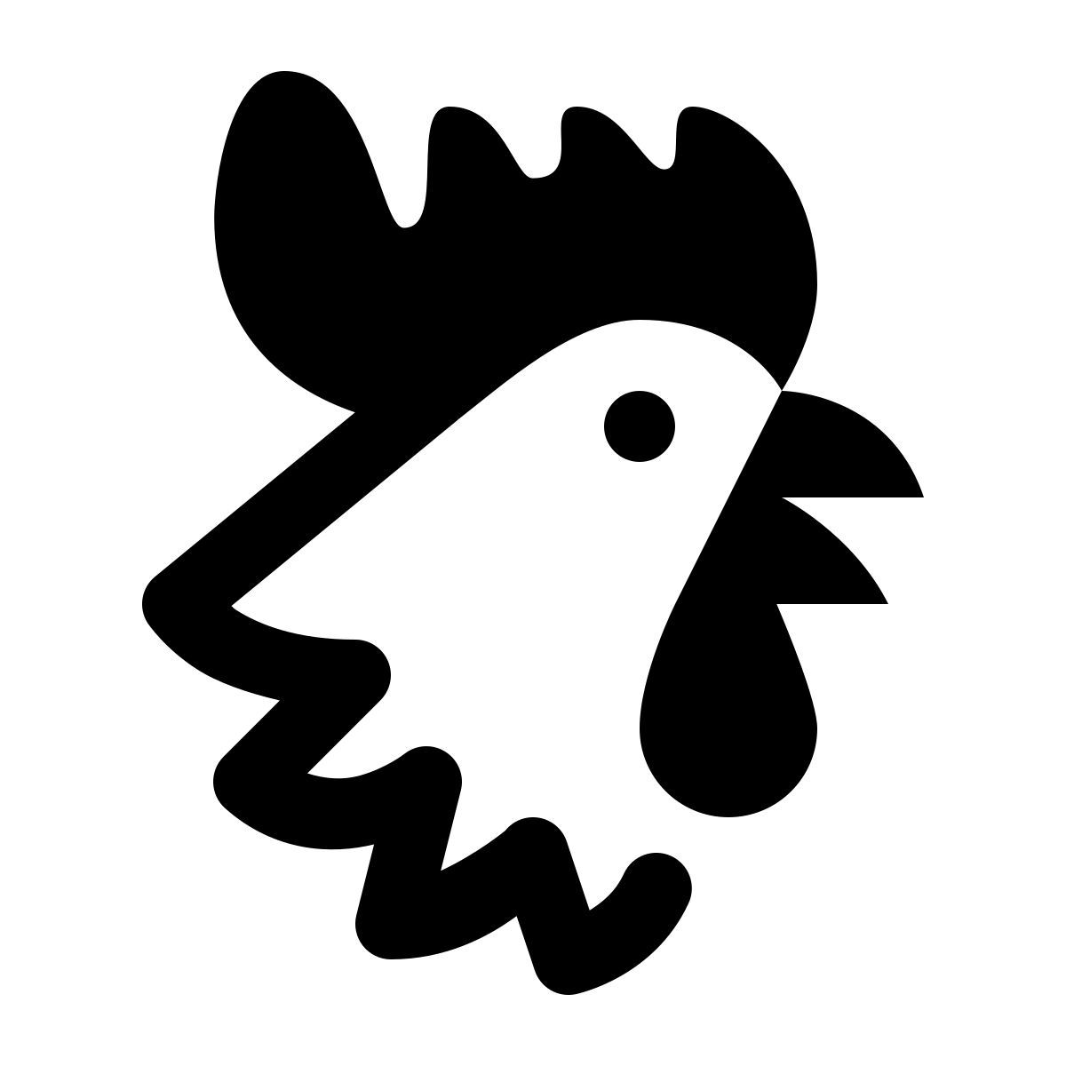 ios 17 glyph style 鸡年 icon