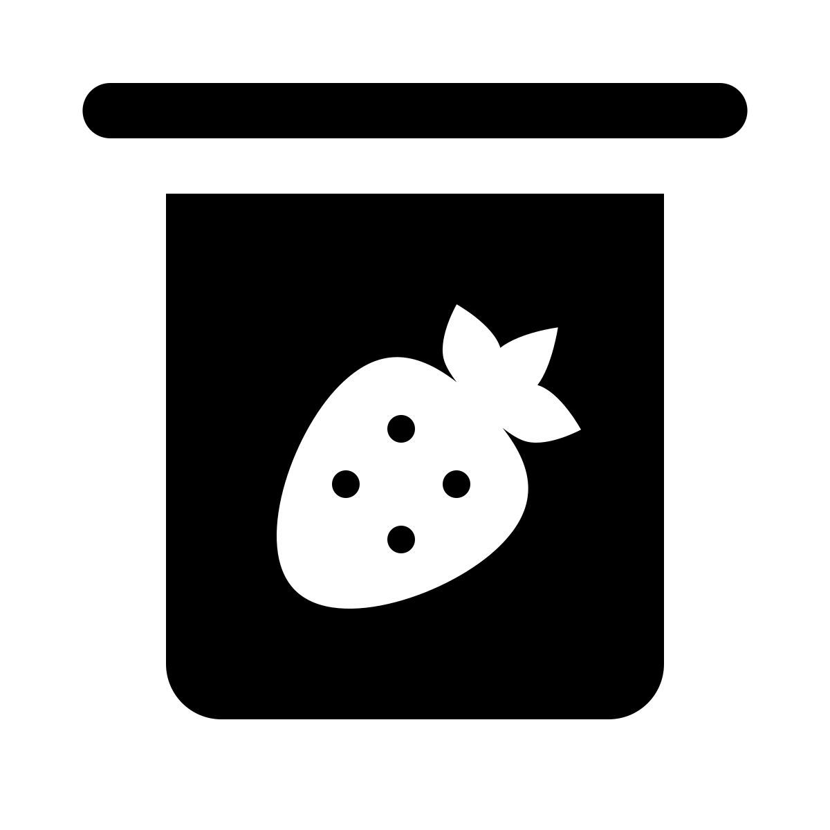 ios 17 glyph style 요거트 icon