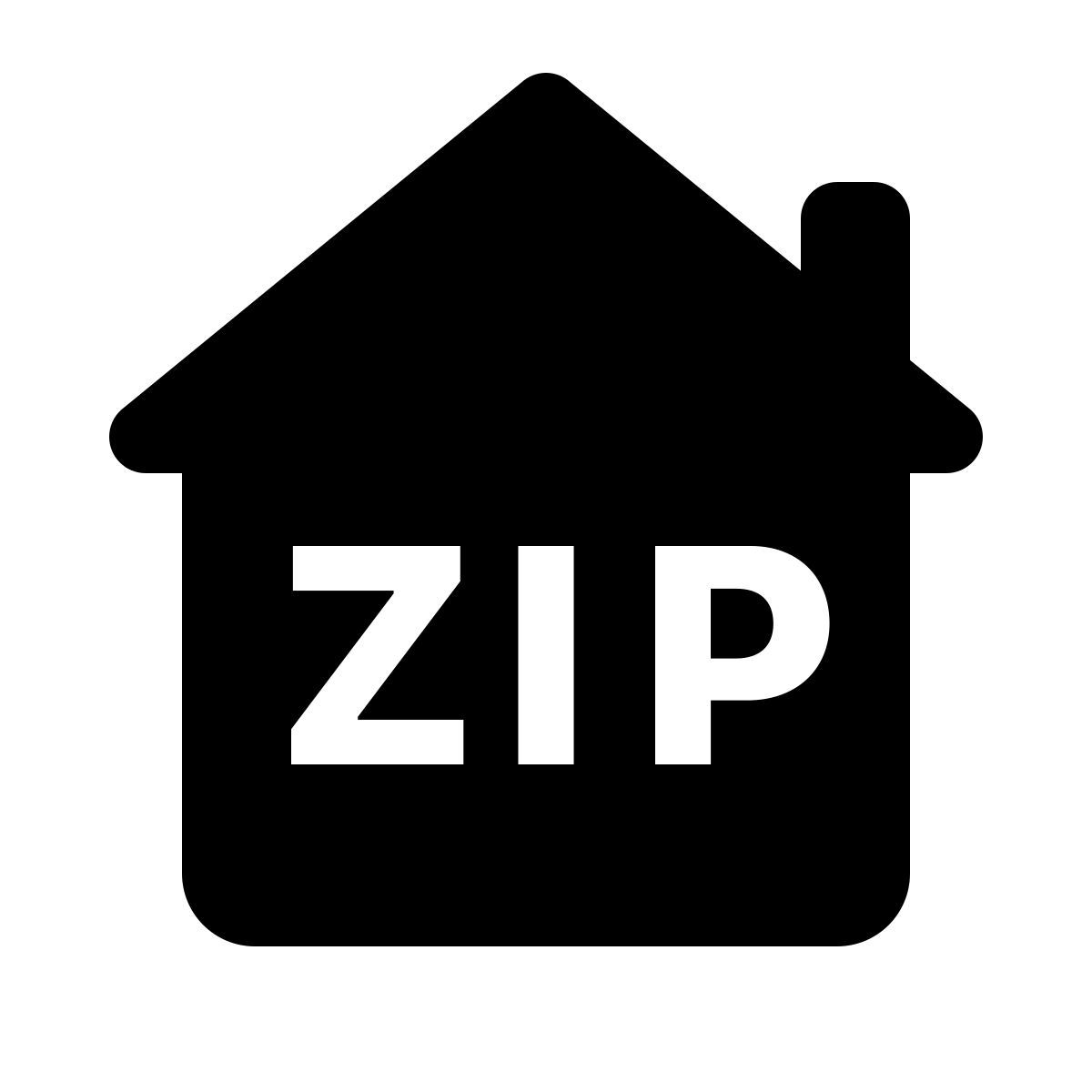 ios 17 glyph style código postal icon