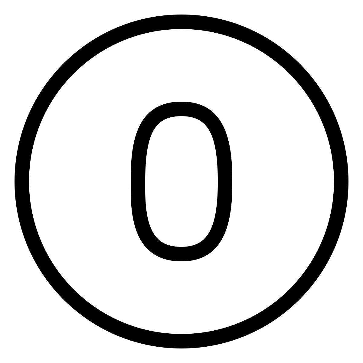 ios 17 outlined style 零 icon