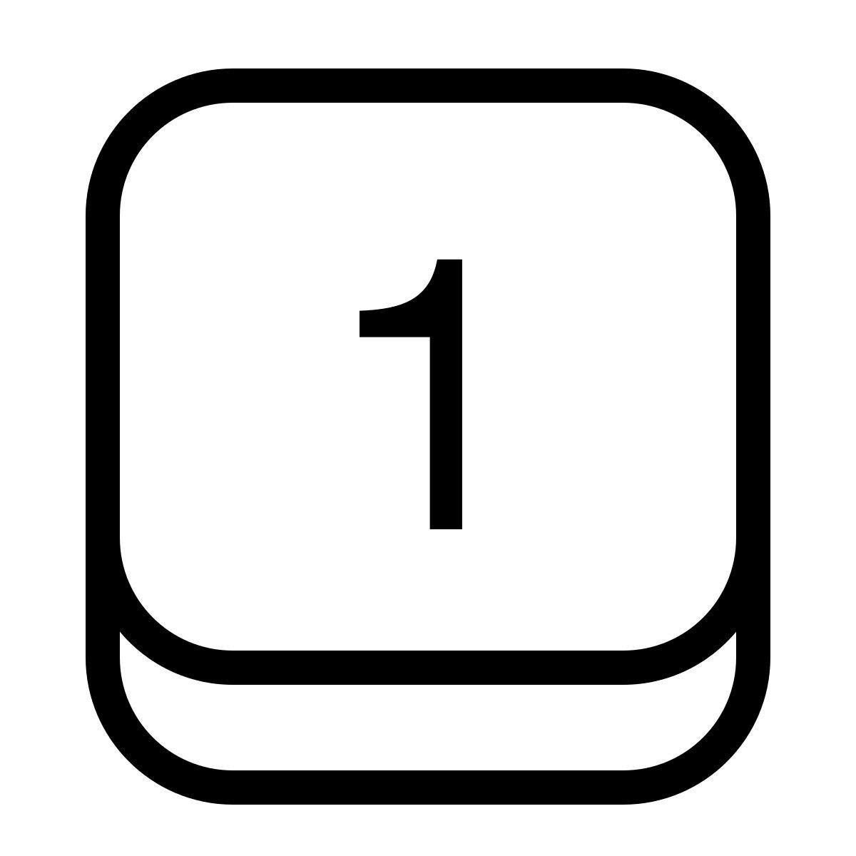 ios 17 outlined style 1 llave icon