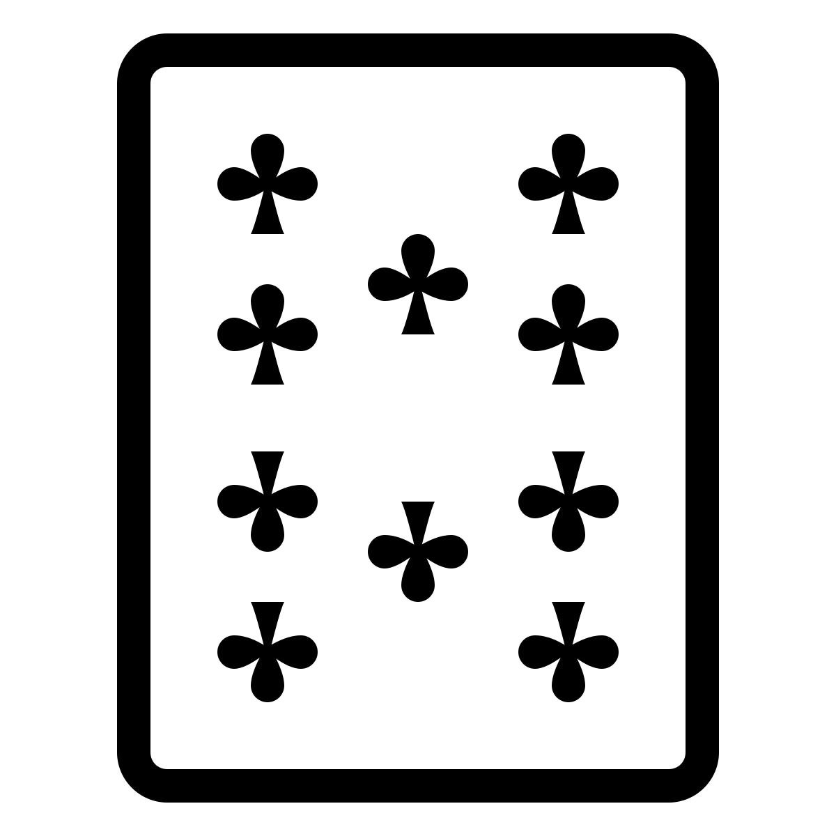 ios 17 outlined style 10 de paus icon