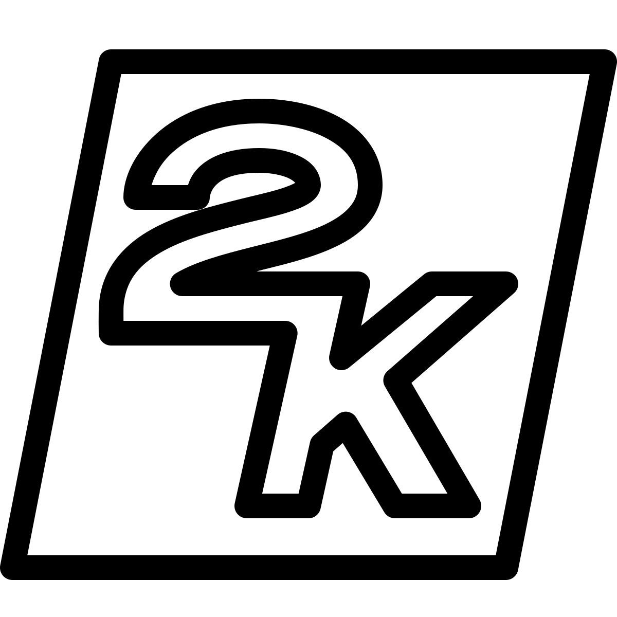 ios 17 outlined style logotipo 2k icon