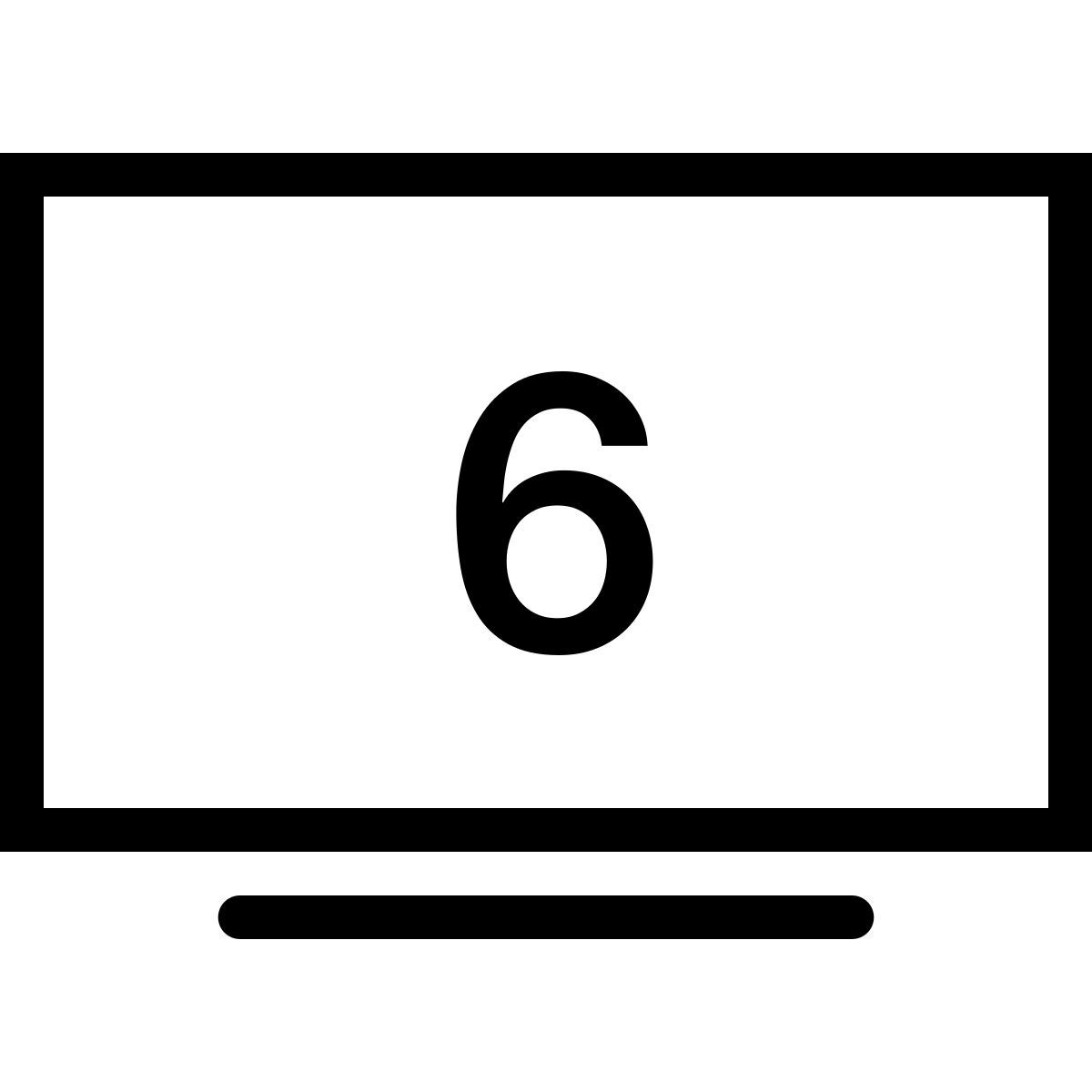 ios 17 outlined style 6季 icon