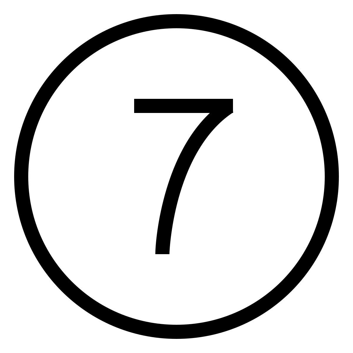 ios 17 outlined style 圈7 icon