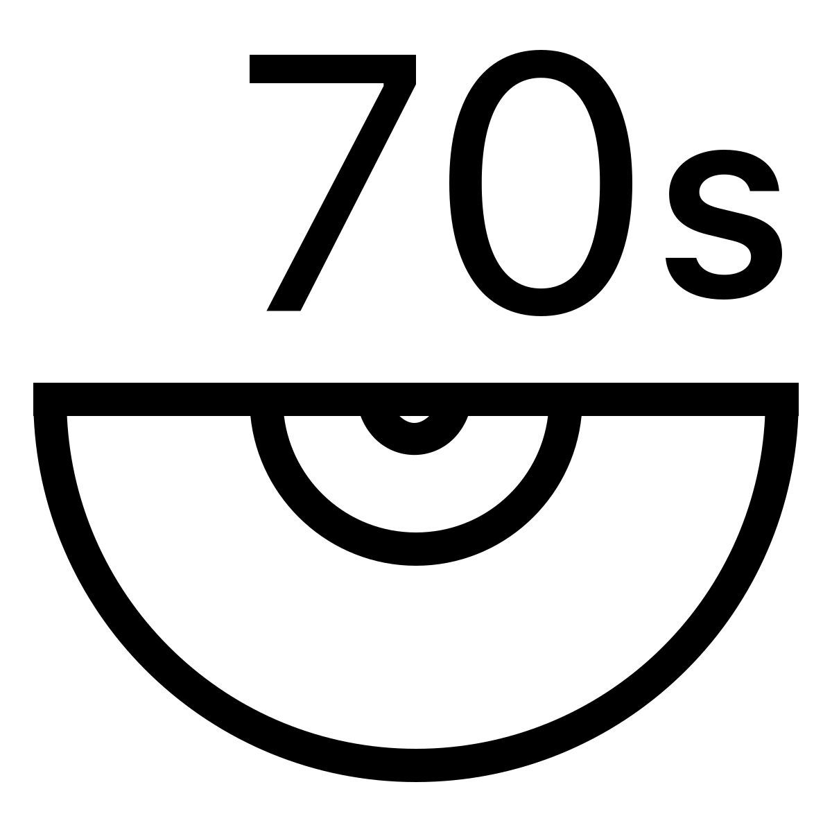 ios 17 outlined style la música 70s icon