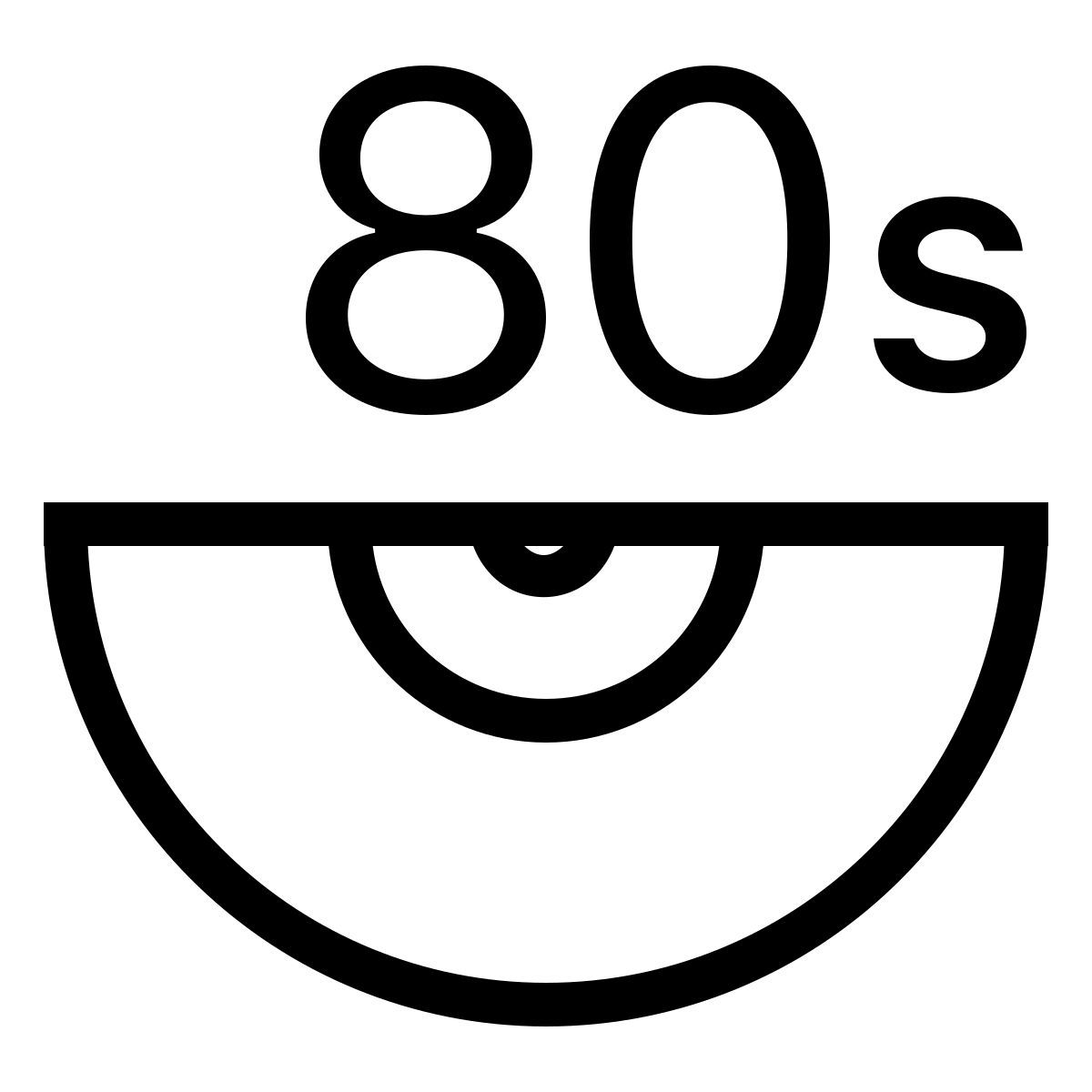 ios 17 outlined style 80年代的音乐 icon