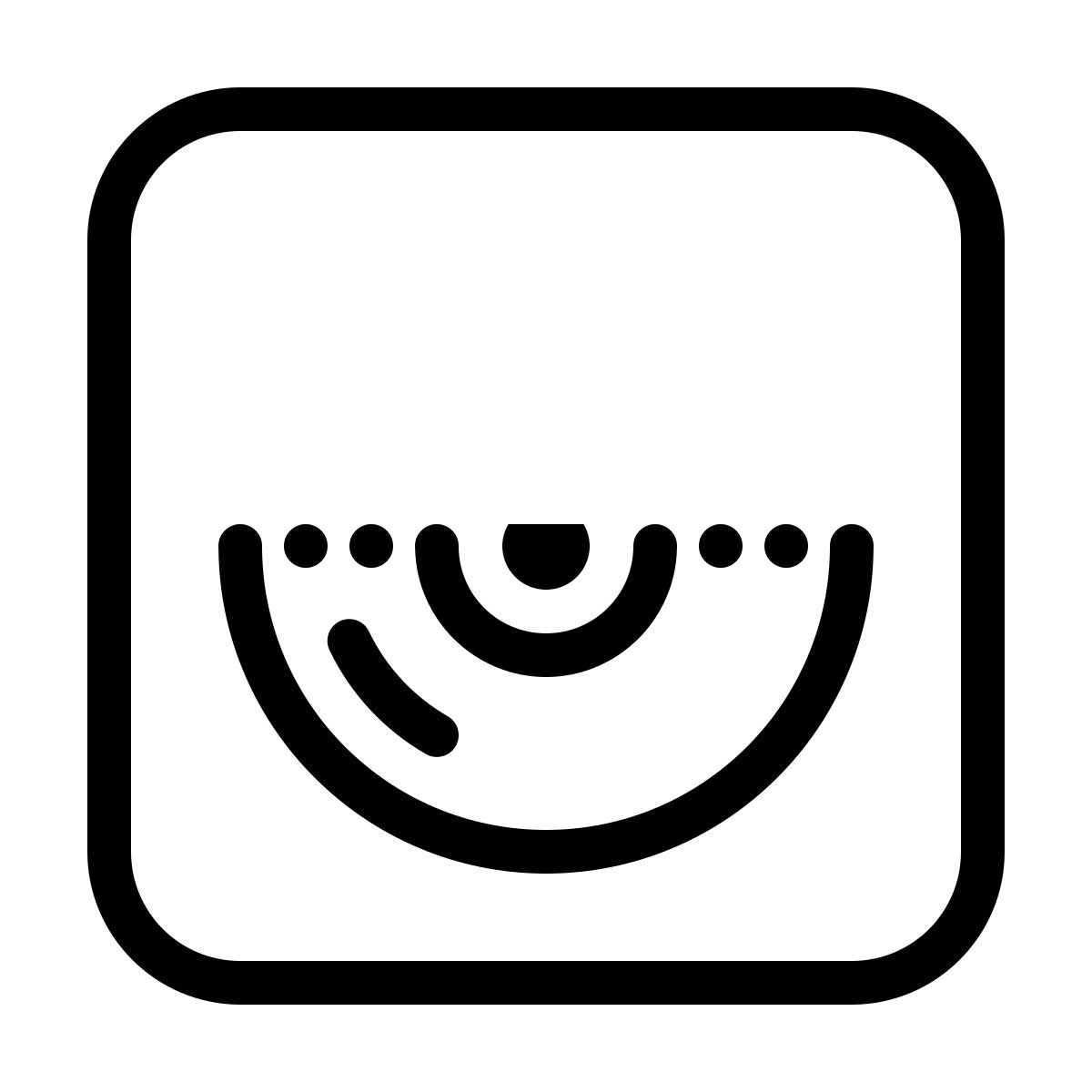 ios 17 outlined style dvd icon