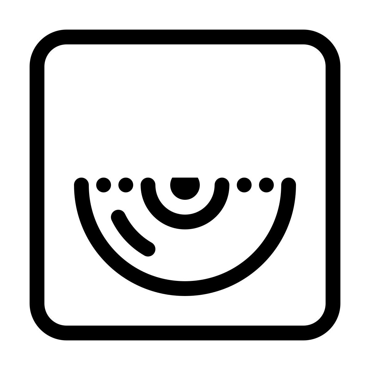 ios 17 outlined style dvd icon