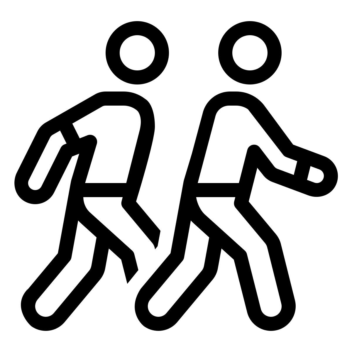 ios 17 outlined style 동반하다 icon