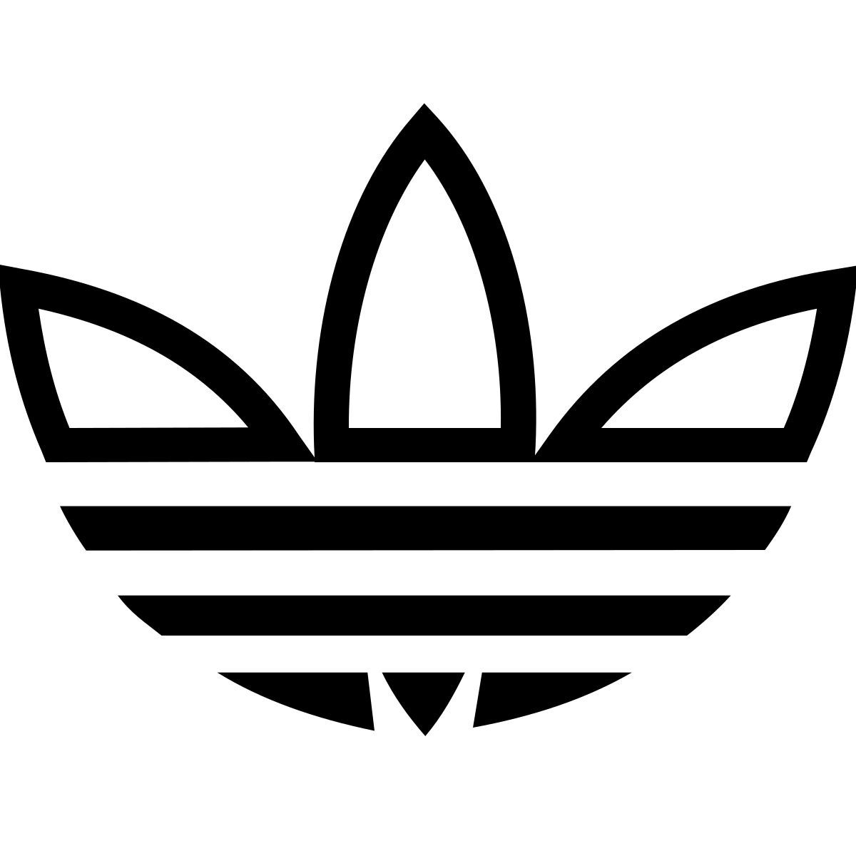 ios 17 outlined style adidas logo icon