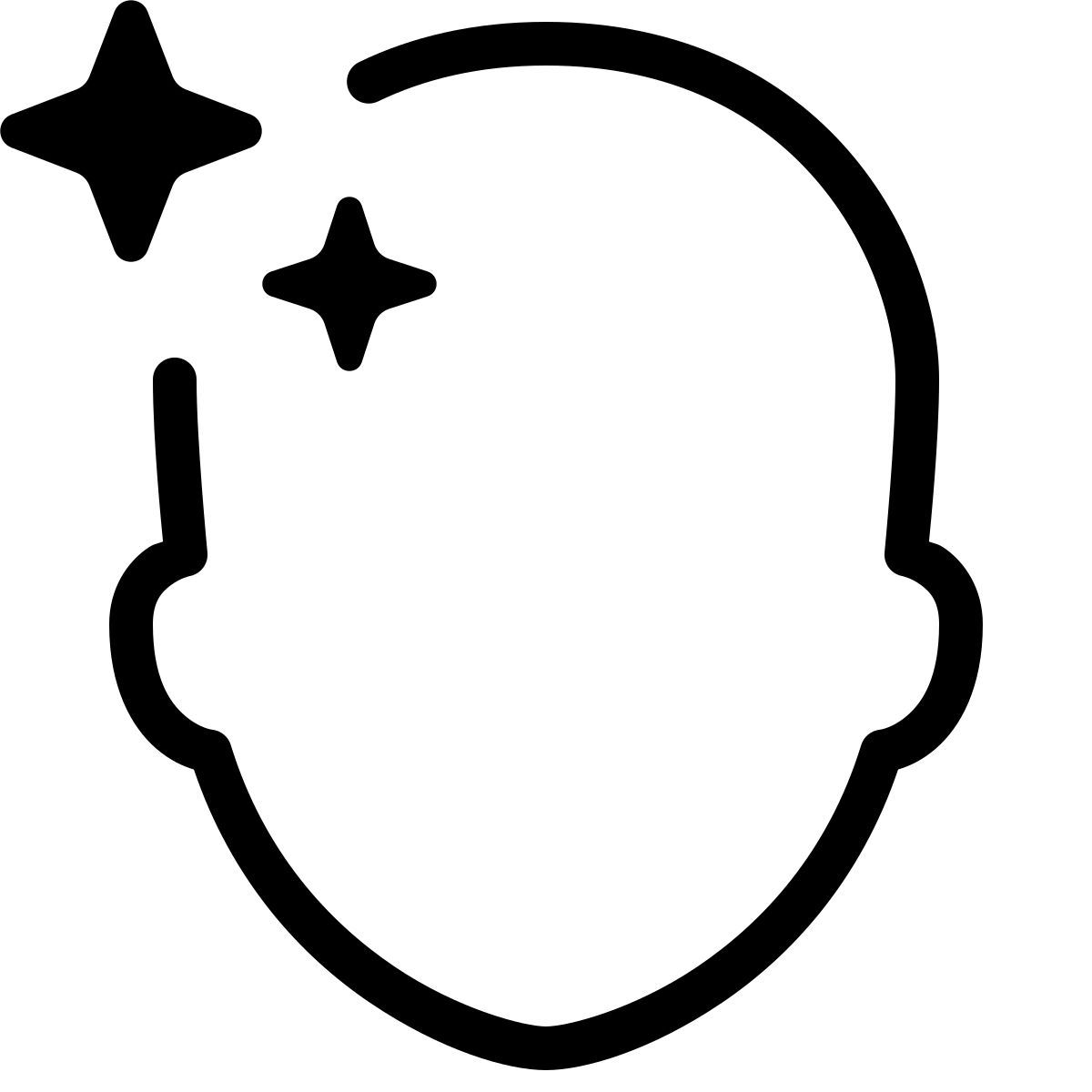 ios 17 outlined style artificial intelligence icon