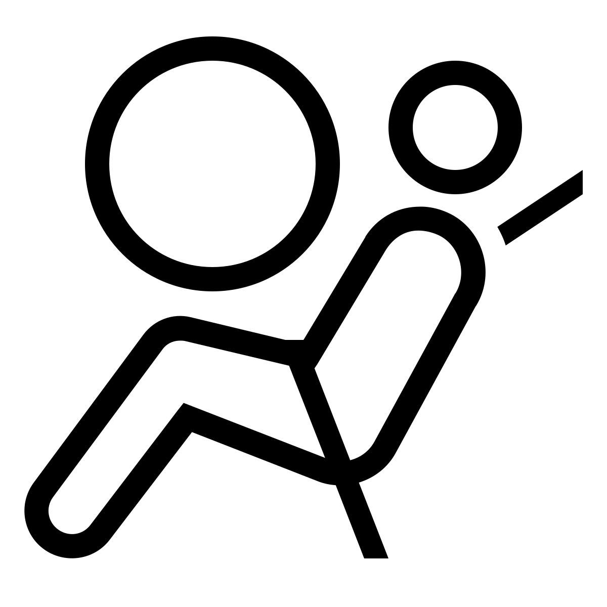 ios 17 outlined style 安全气囊开启 icon