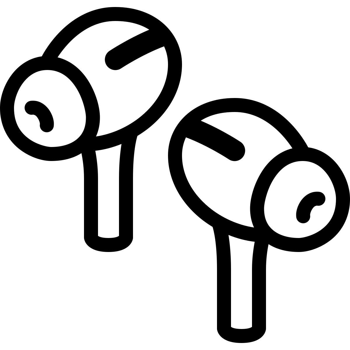 ios 17 outlined style airpods pro icon