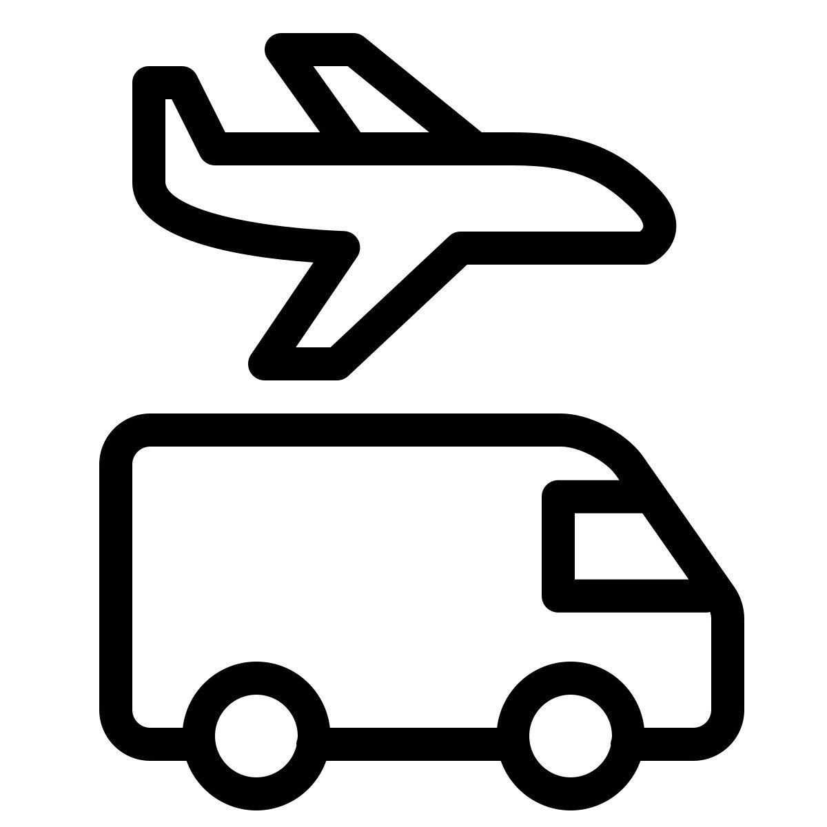 ios 17 outlined style transferencia de aeropuerto icon