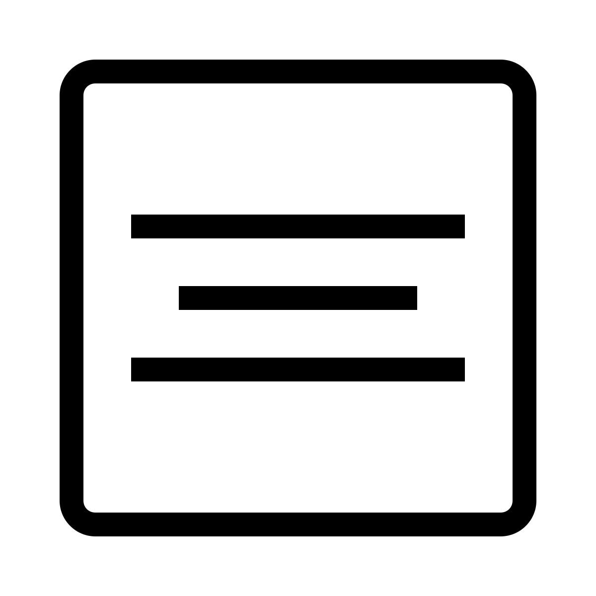 ios 17 outlined style allinea contenuto cella al centro icon