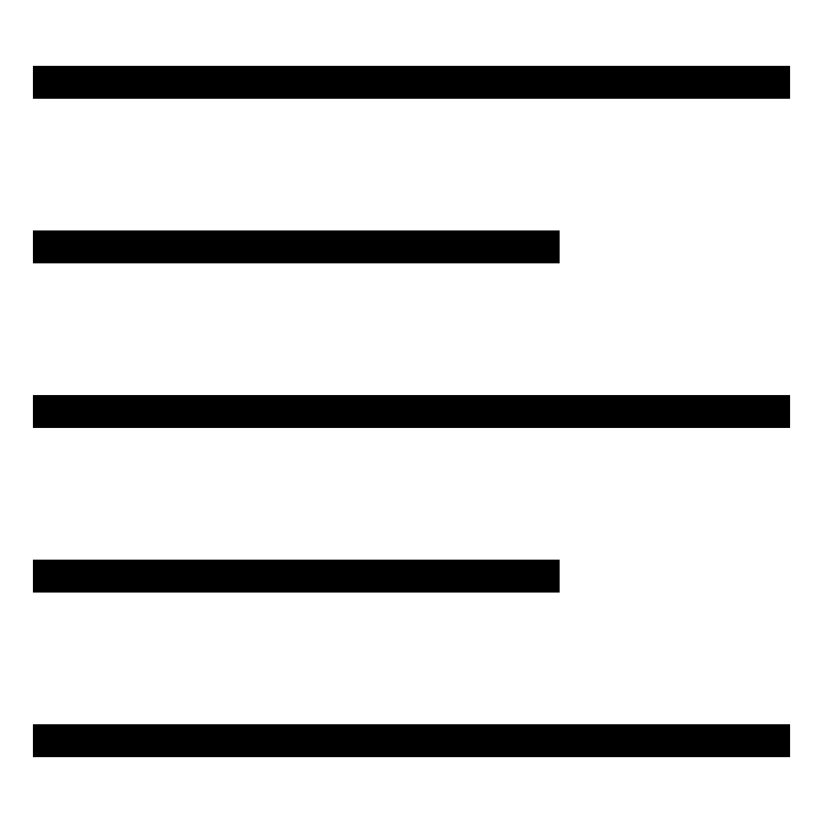 ios 17 outlined style alineación a la izquierda icon