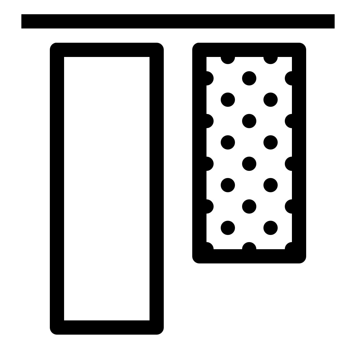 ios 17 outlined style allinea in alto icon