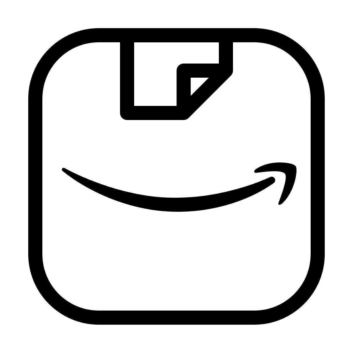 ios 17 outlined style amazon_shopping_app icon