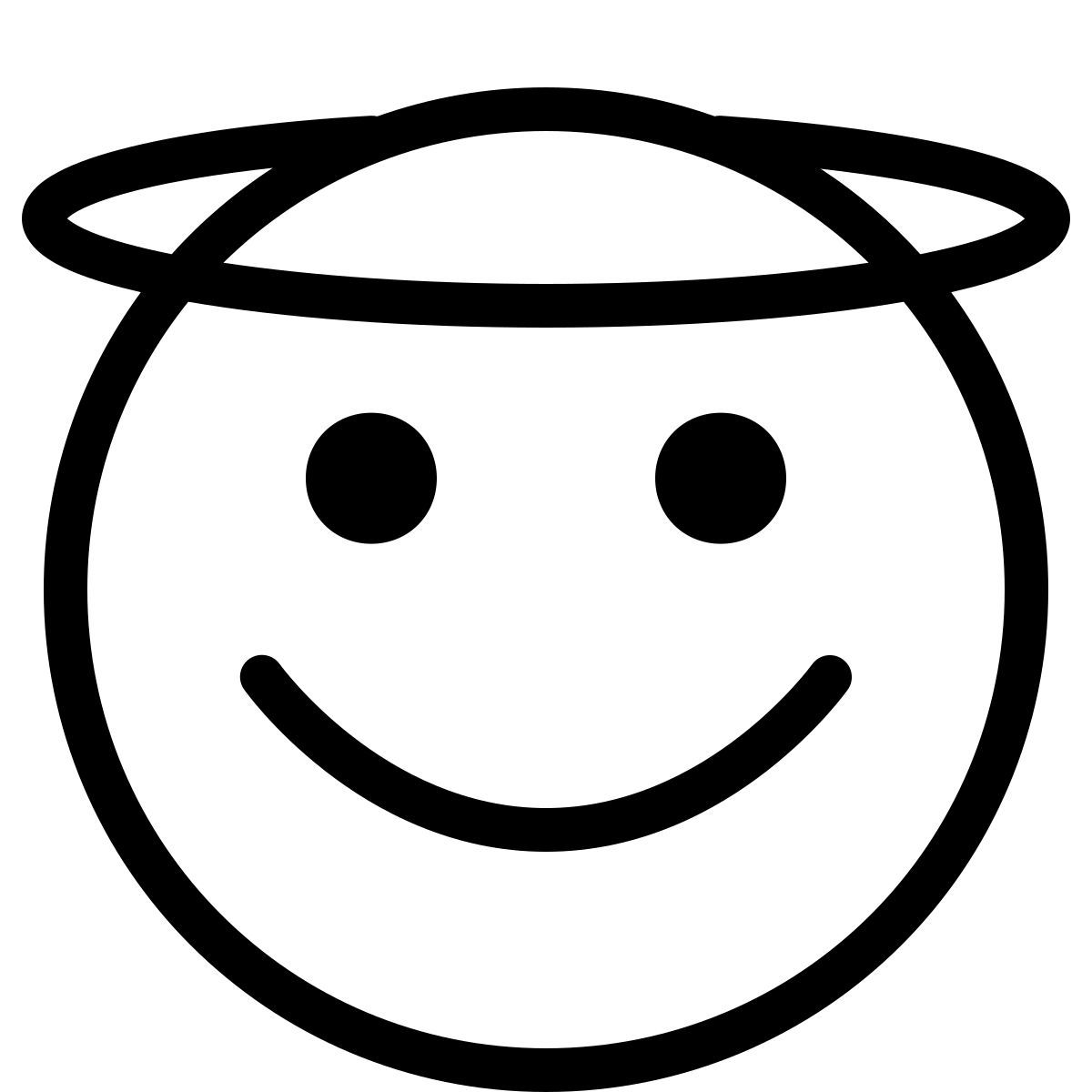 ios 17 outlined style angel icon