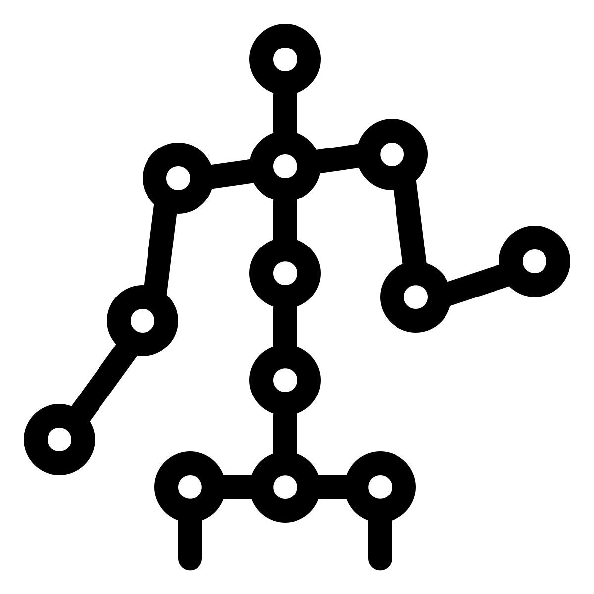 ios 17 outlined style esqueleto icon