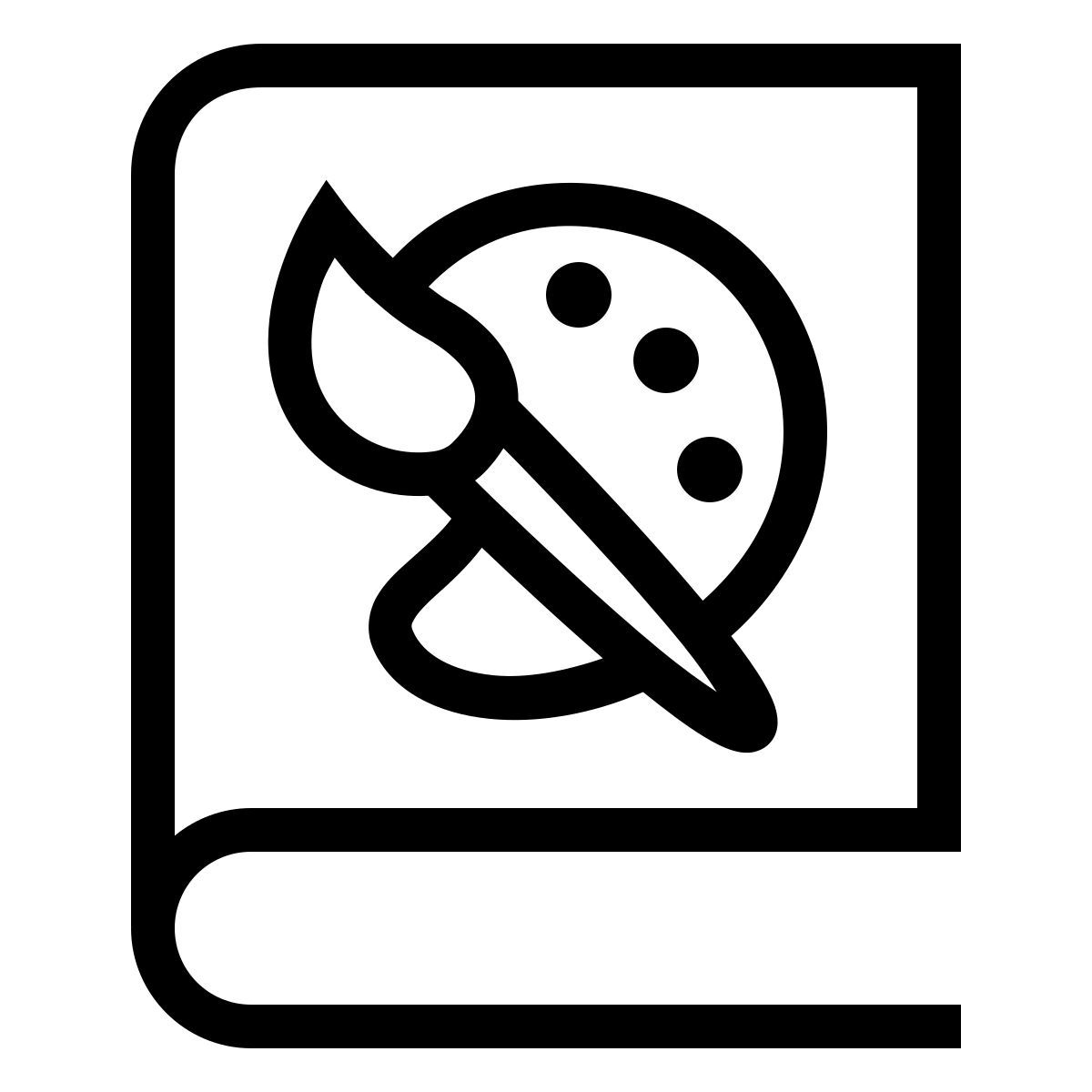 ios 17 outlined style art book icon