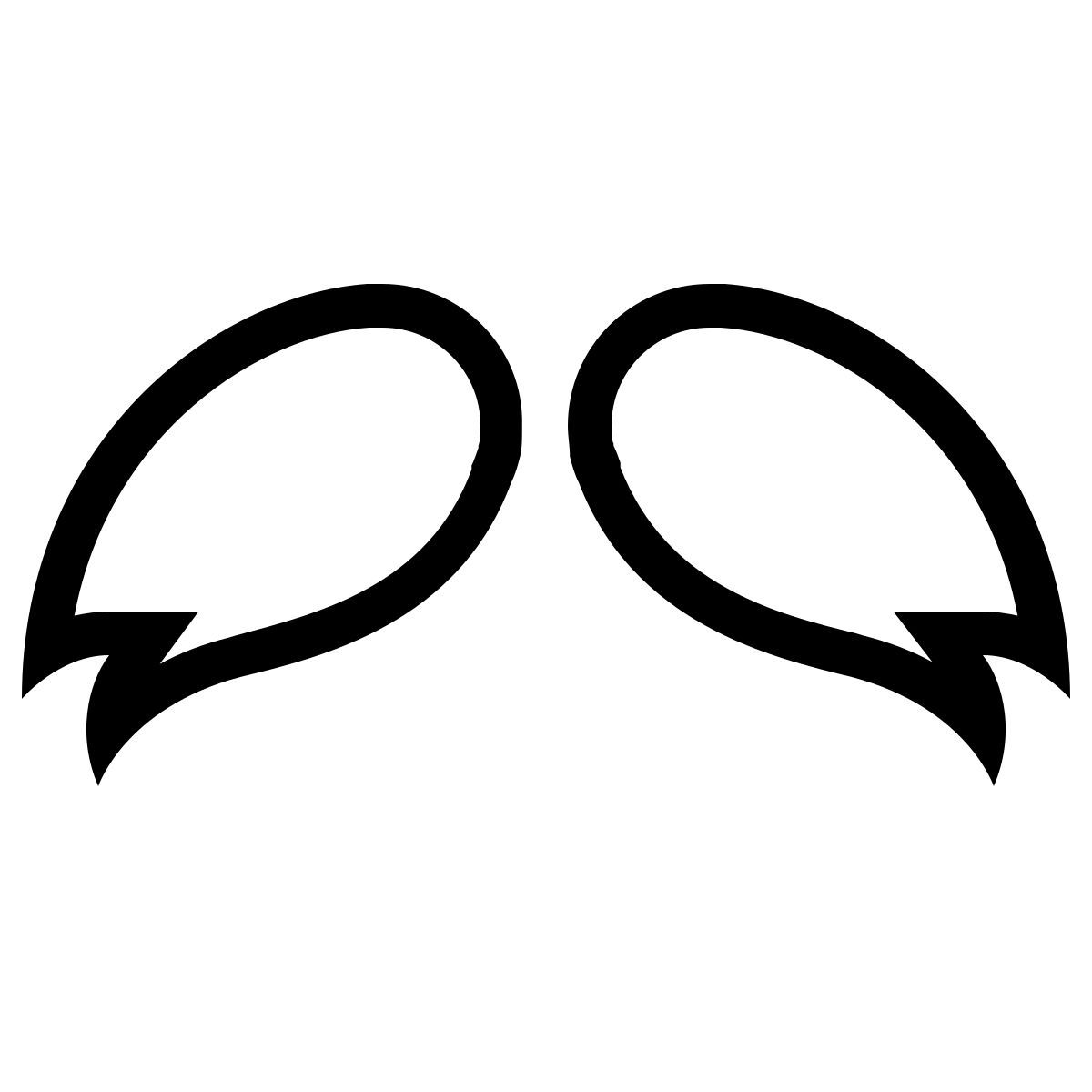 ios 17 outlined style bigote de astérix icon