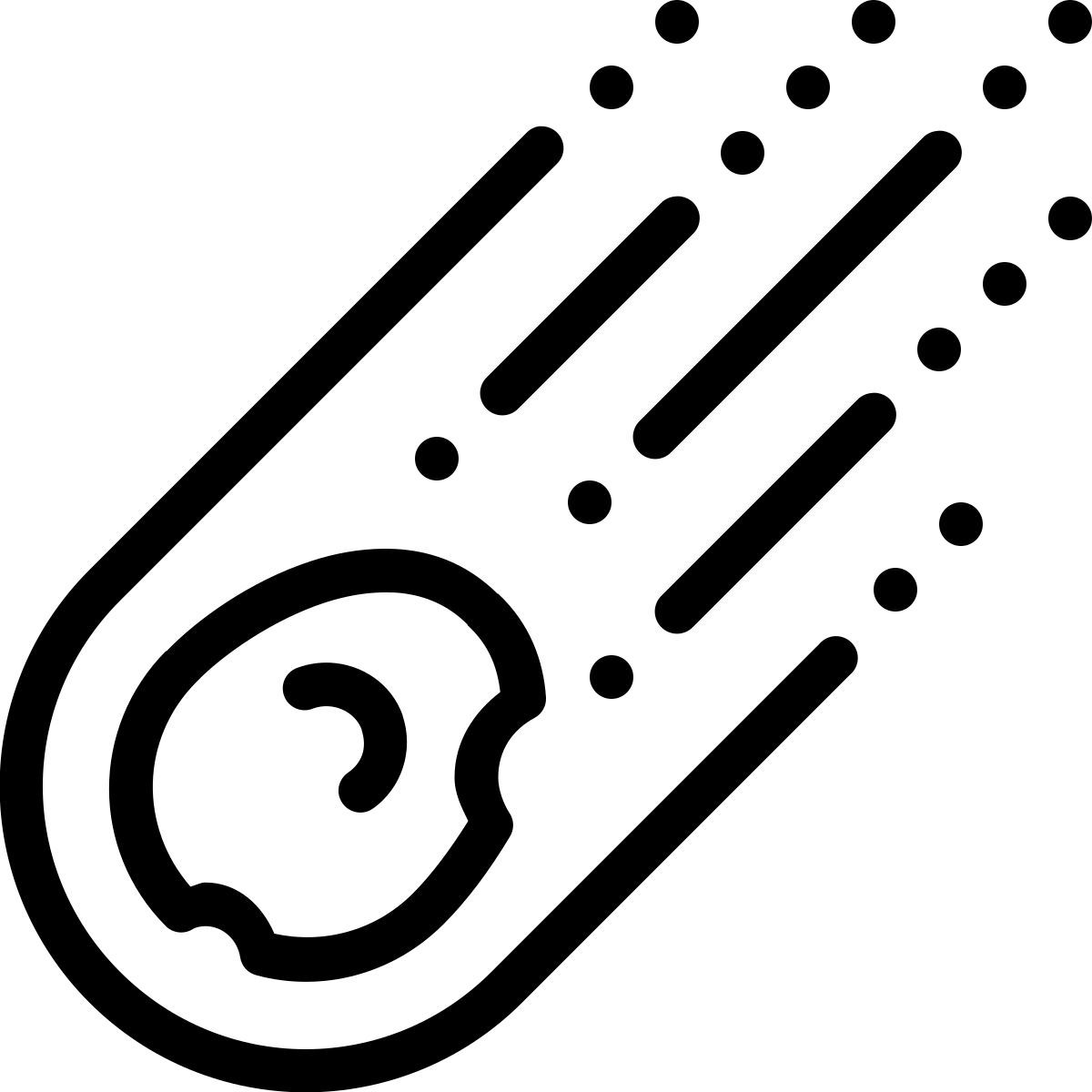 ios 17 outlined style 小行星 icon