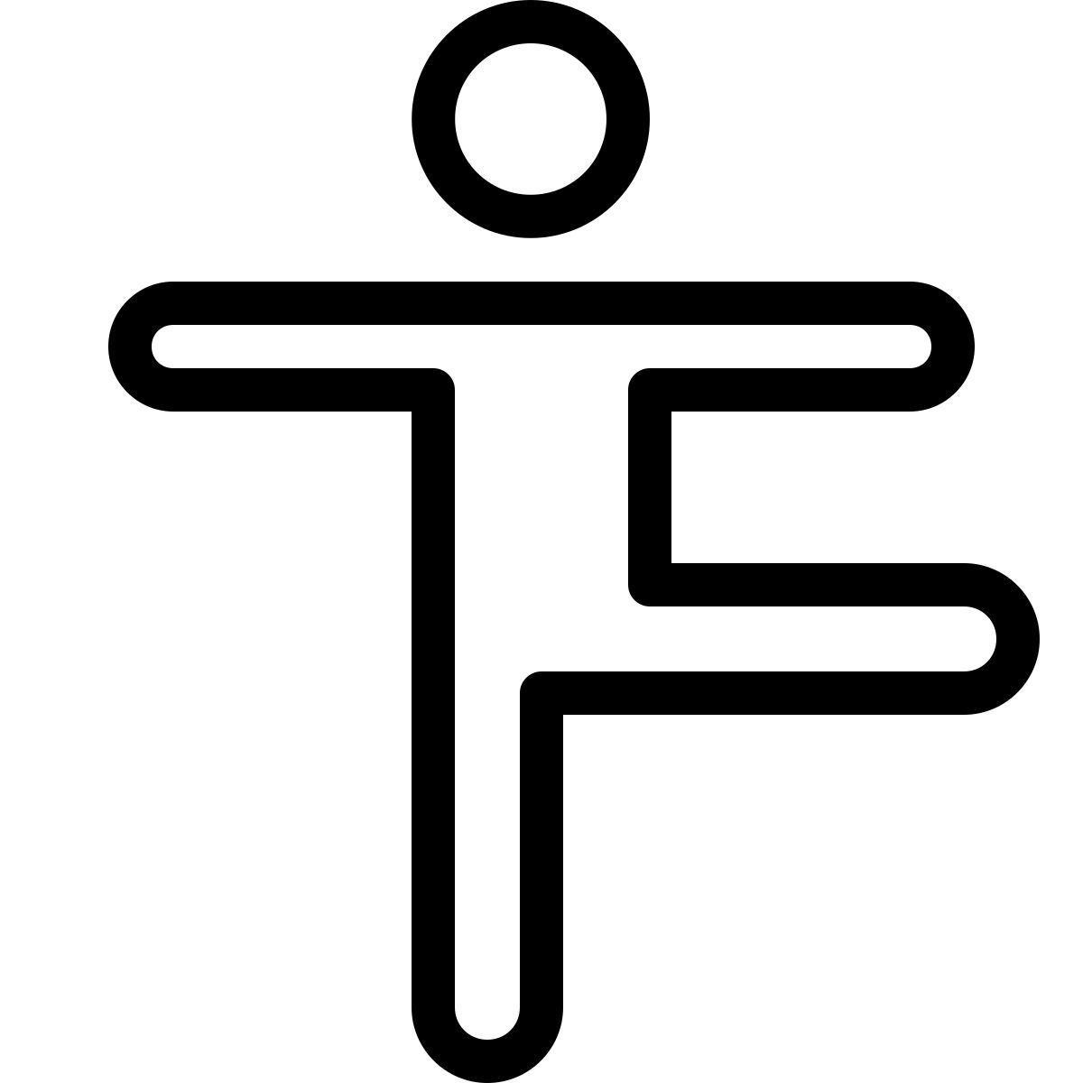 ios 17 outlined style ballet dancer icon