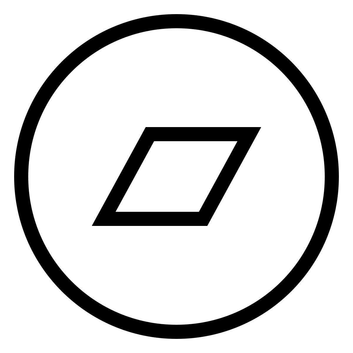 ios 17 outlined style botón bandcamp icon