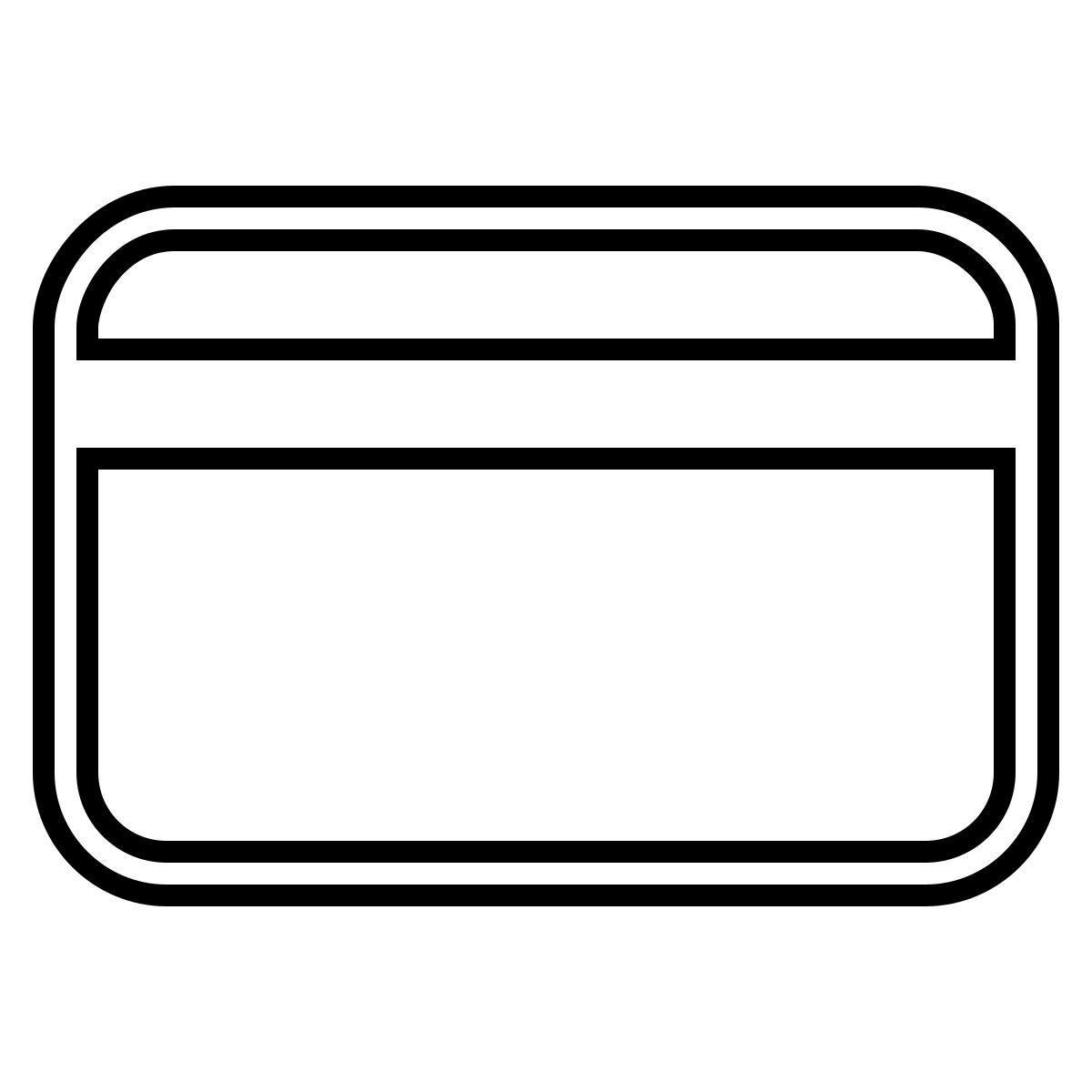 ios 17 outlined style 银行卡 icon