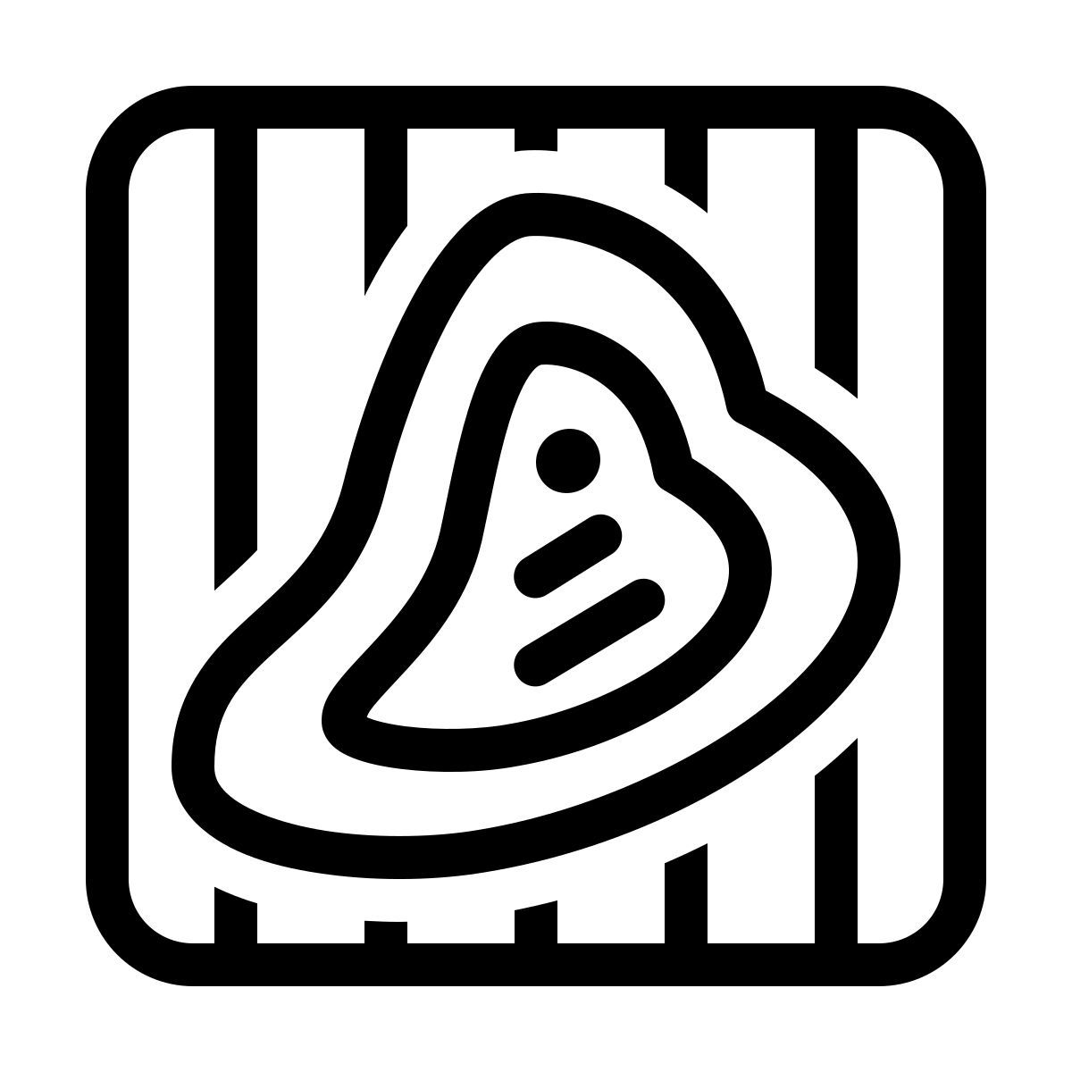 ios 17 outlined style barbacoa icon