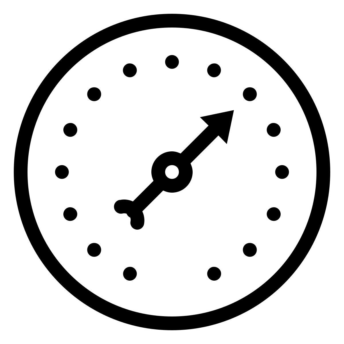 ios 17 outlined style indicador de barómetro icon