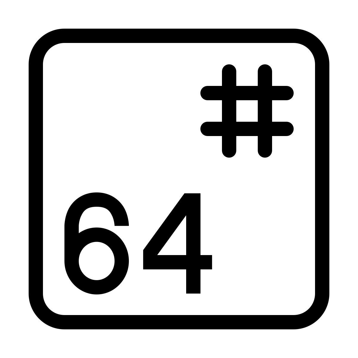 ios 17 outlined style 基地64 icon