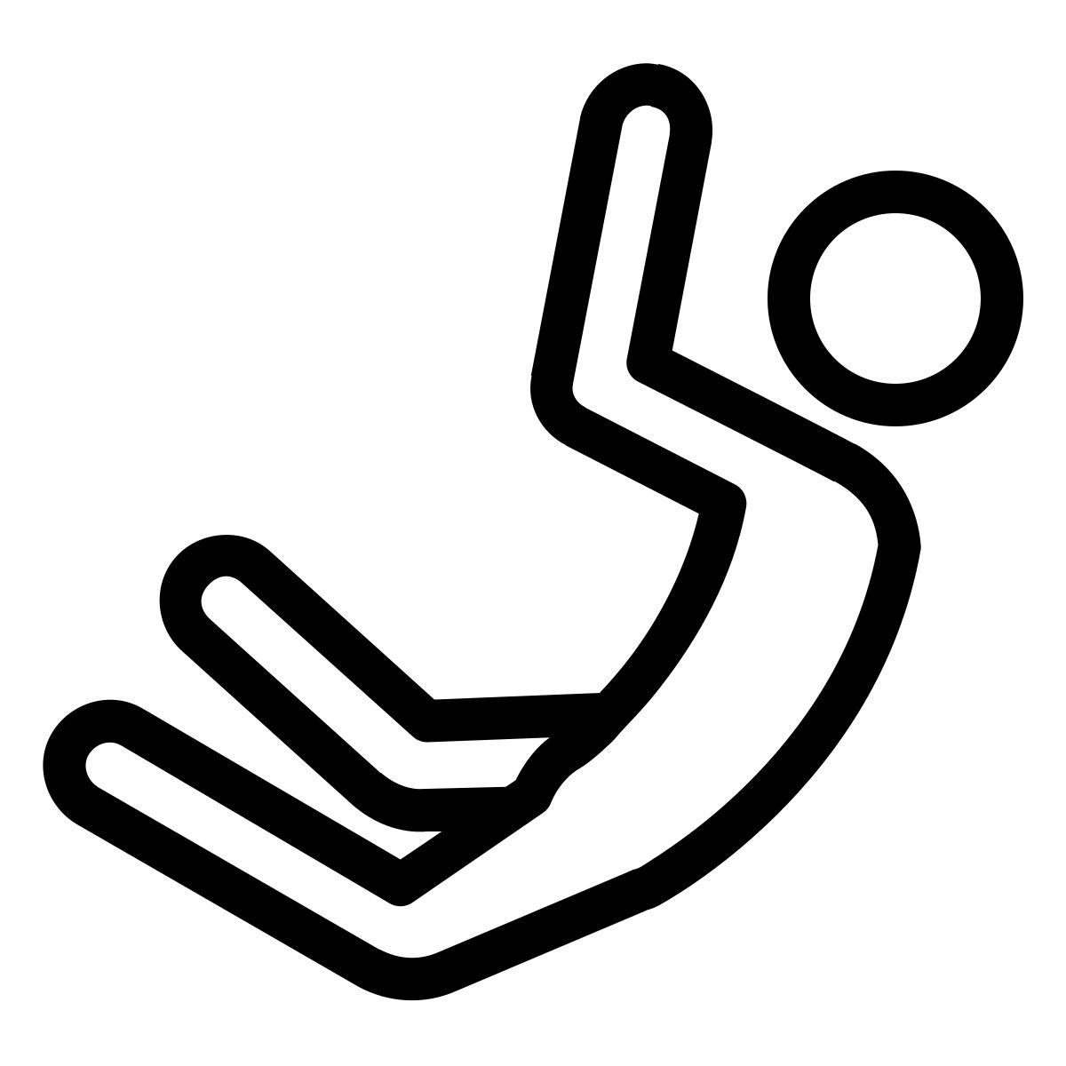 ios 17 outlined style base jumping icon