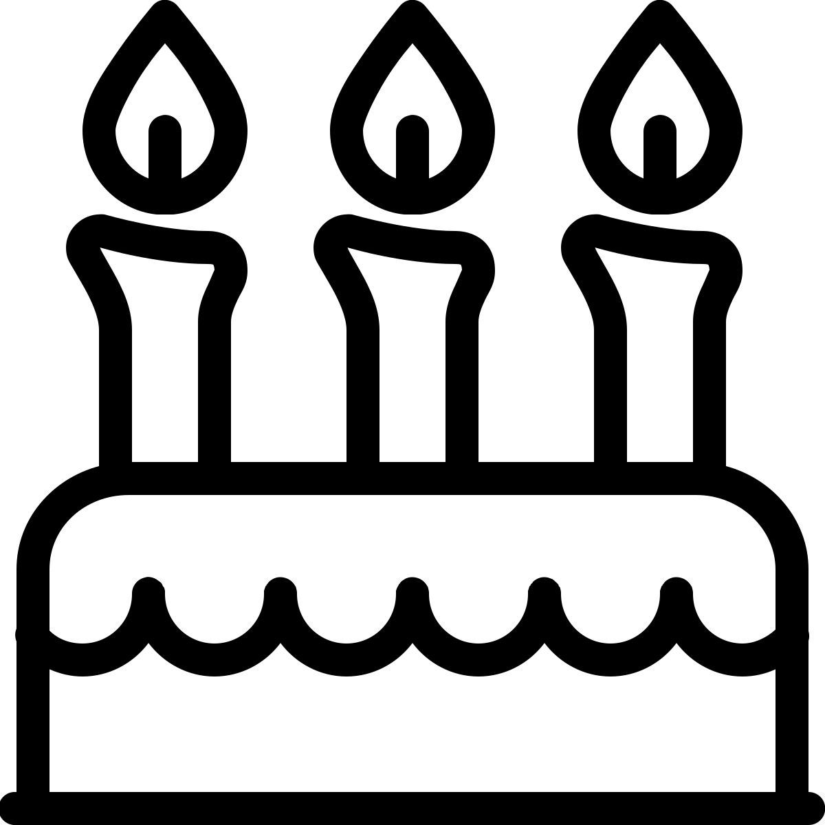 ios 17 outlined style cumpleaños icon