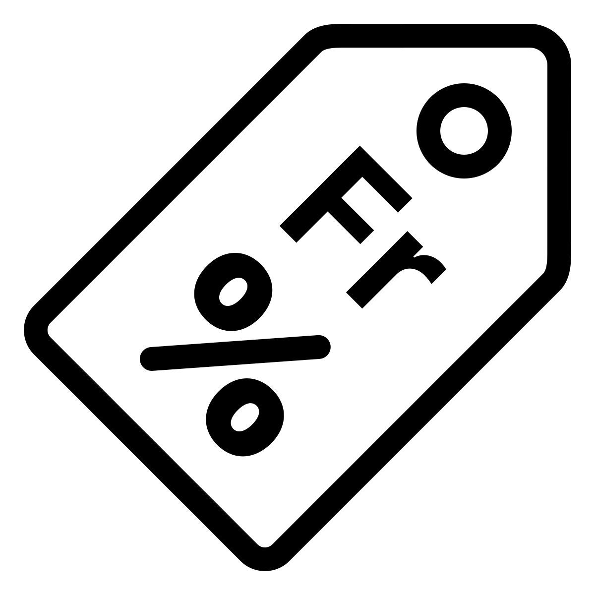 ios 17 outlined style 黑色星期五标签 icon