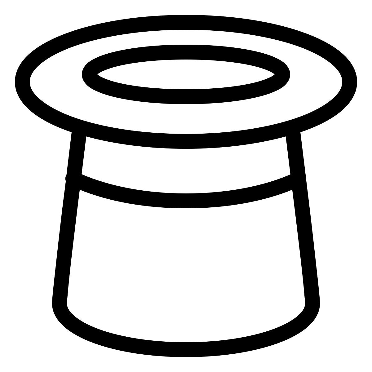 ios 17 outlined style 帽子 icon