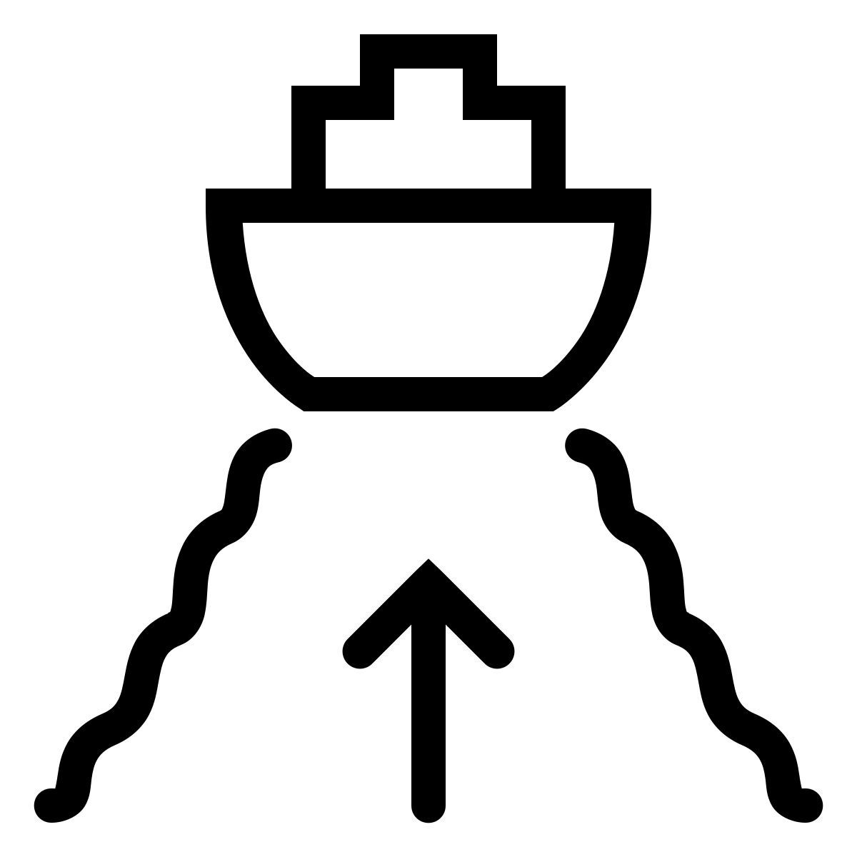 ios 17 outlined style 보트는 포트를 떠나 icon