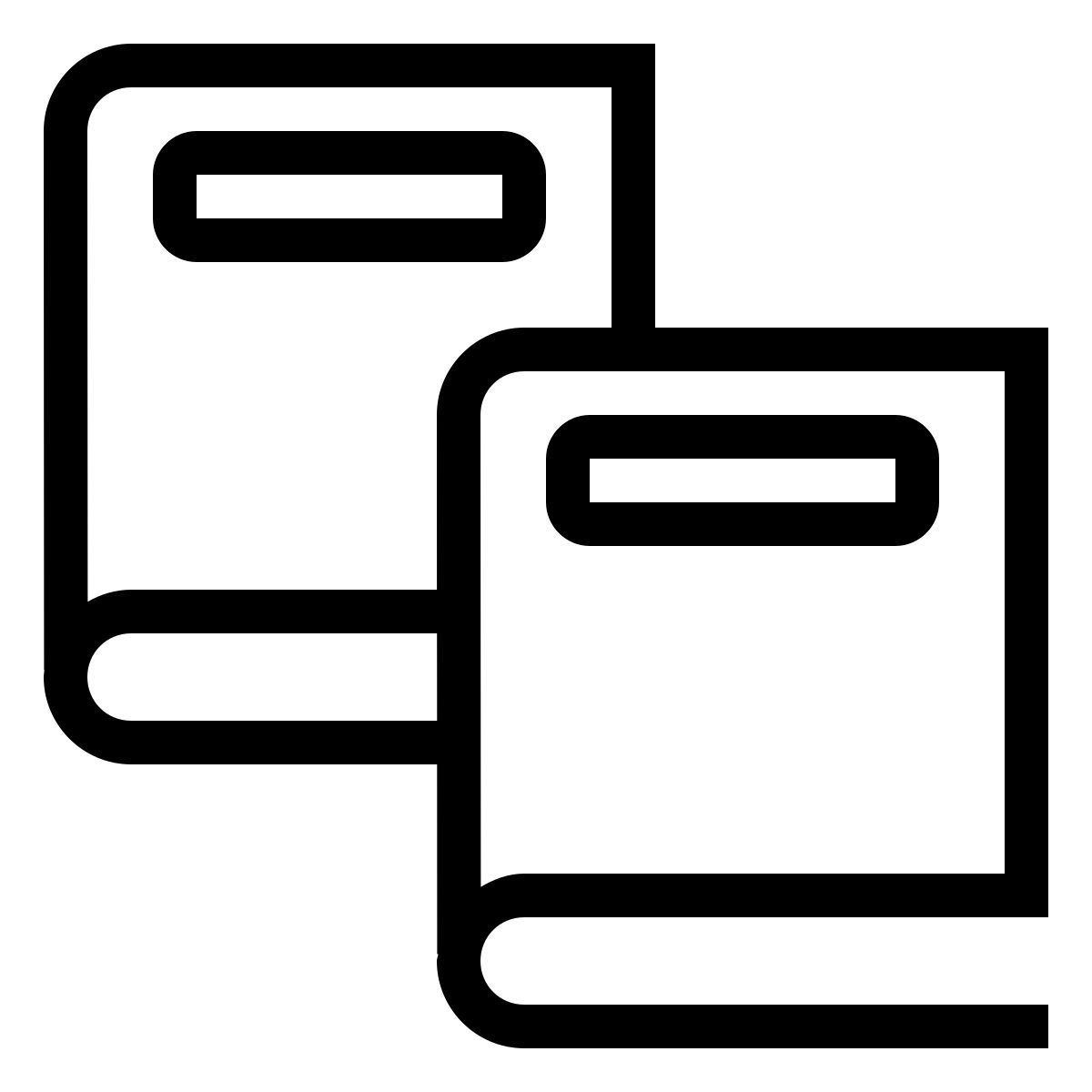 ios 17 outlined style books icon