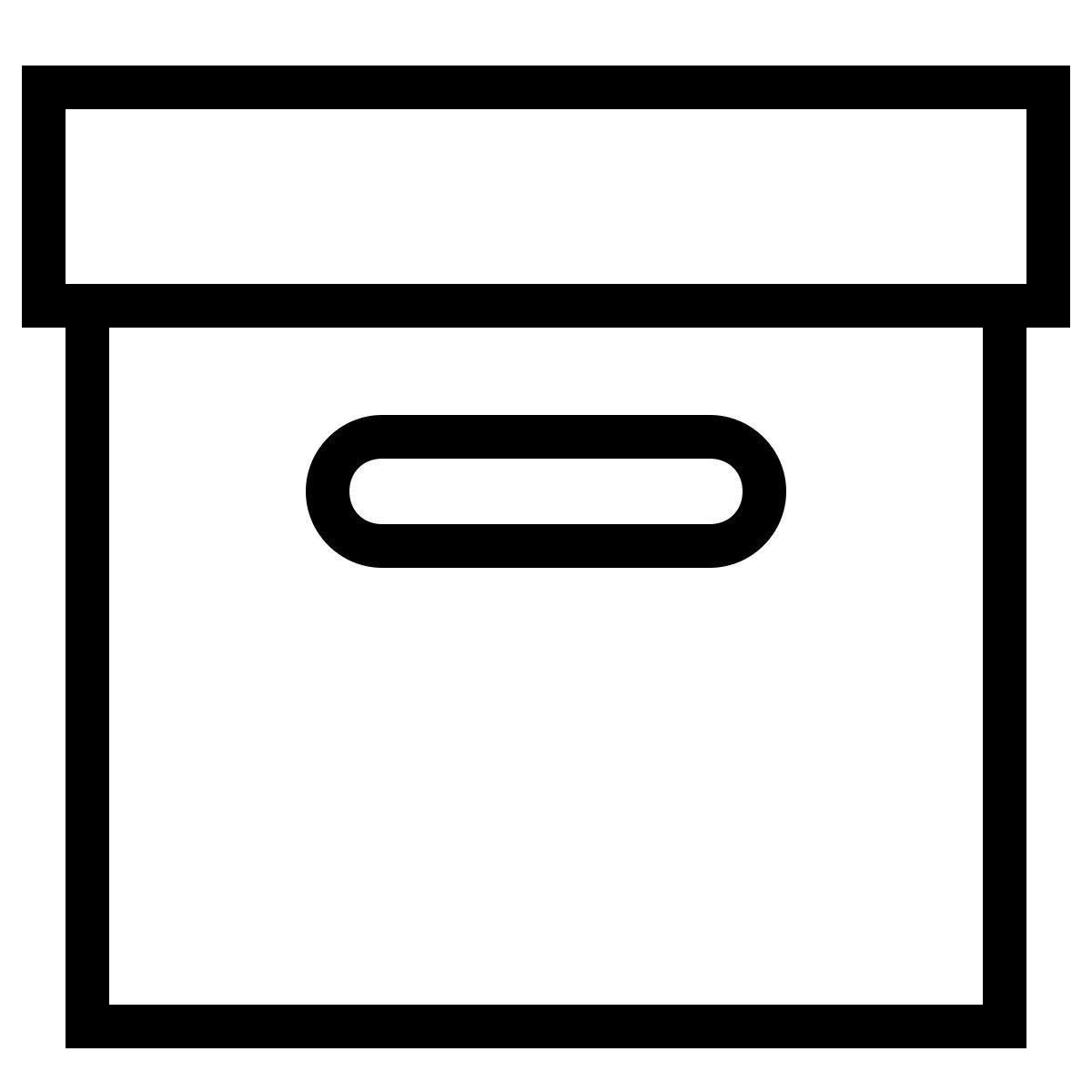 ios 17 outlined style caja icon