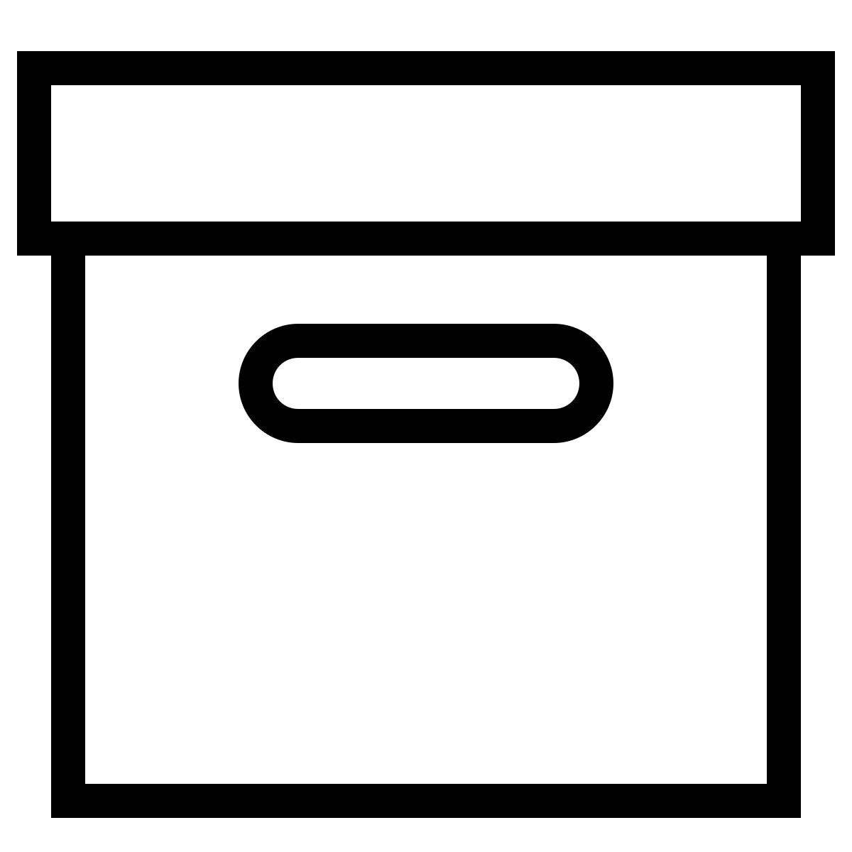ios 17 outlined style caja icon