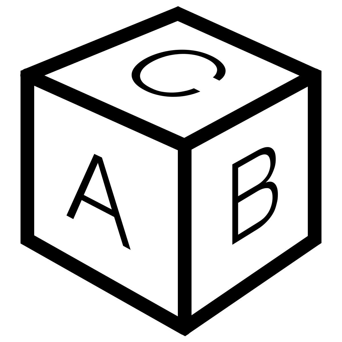 ios 17 outlined style abc block icon