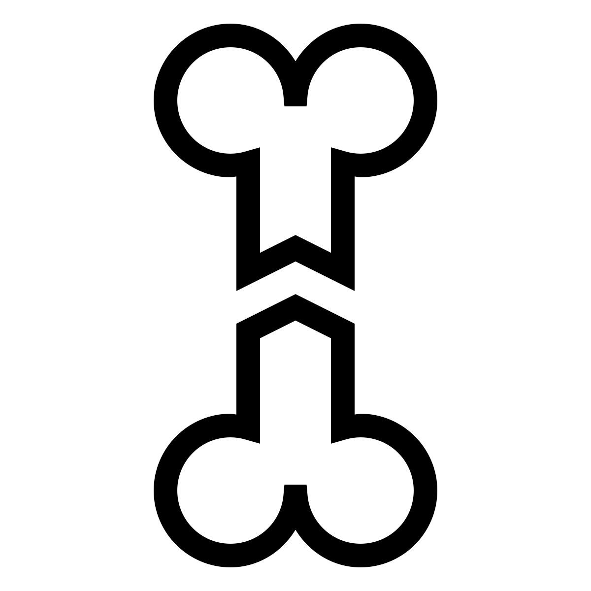 ios 17 outlined style os cassé icon